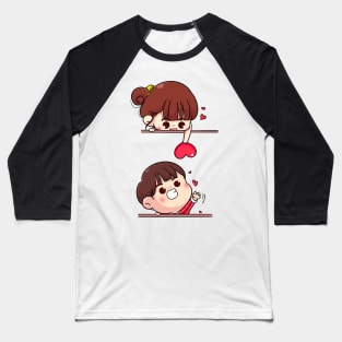 Girl hearted the boy Baseball T-Shirt